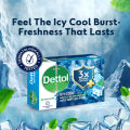 Dettol Soap Icy Cool Quad Pack (125gm X 4), Bathing Bar Soaps with 3X Intense Cooling. 
