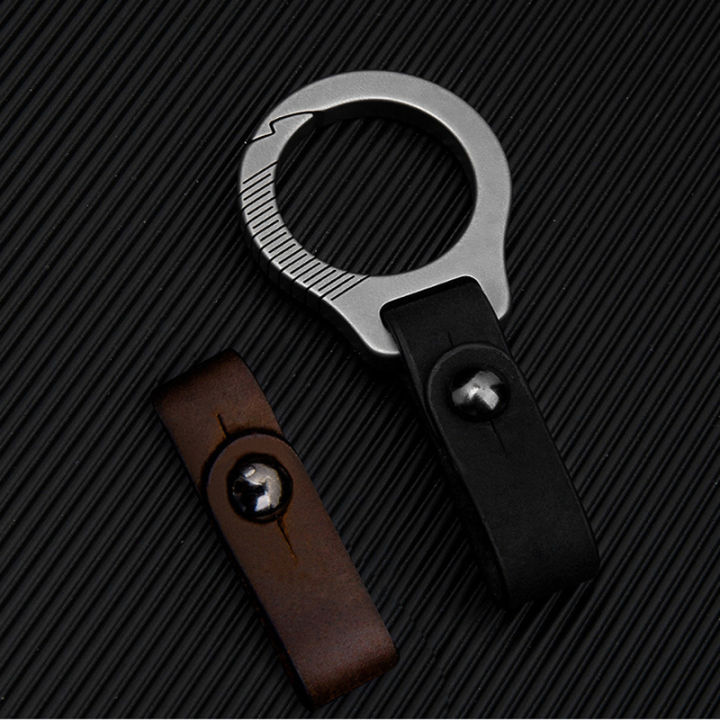 Titanium%20Alloy%20Cowhide%20Leather%20Keychain%20Waist%20Belt%20Buckle%20Car%20Key%20Holder%20NOVO%20-%20Image%205