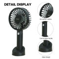 Mini USB Handheld Fan Portable Rechargeable Battery Operated Cooling Desktop with Base 3 Modes for Home Office Travel Outdoor. 