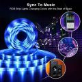 1M-30M 5050 RGB LED Strip Light USB Bluetooth RGB TV Desktop BackLight 5V LED Lights Flexible LED Lamp Tape Ribbon RGB Diode. 