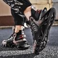 Men Sneakers - Black Glass Sole. 