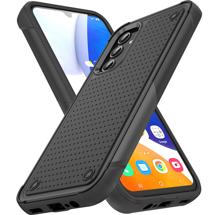 Anti-fall%202%20in%201%20Heavy%20Duty%20Armor%20Case%20For%20Samsung%20Galaxy%20A14%205G%20Phone%20Case%20Shockproof%20Soft%20Casing%20Hard%20Back%20Cover%20-%20Image%202