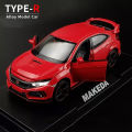 1:32 Honda Civic Type R Die-Cast Vehicles Alloy Model Car Toys For Gift Collection.