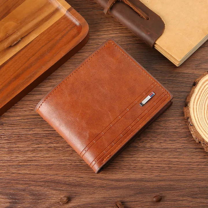Stylish%20Retro%20Men'S%20Wallet%20Slim%20%20Versatile%20Men'S%20Pu%20Leather%20Wallet%20Sleek%20Men'S%20Short%20Wallet%20for%20%20Use%20Travel%20Accessory%20Business%20Essential%20Gift%20For%20Men%20Suitable%20For%20All%20Occasions%20-%20Image%202