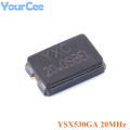 10pcs 20.000MHz 20.000M YSX530GA SMD Passive Crystal Oscillators 20M 20MHZ ± 10PPM 20pF X503220MSB2GI/5032_2P.