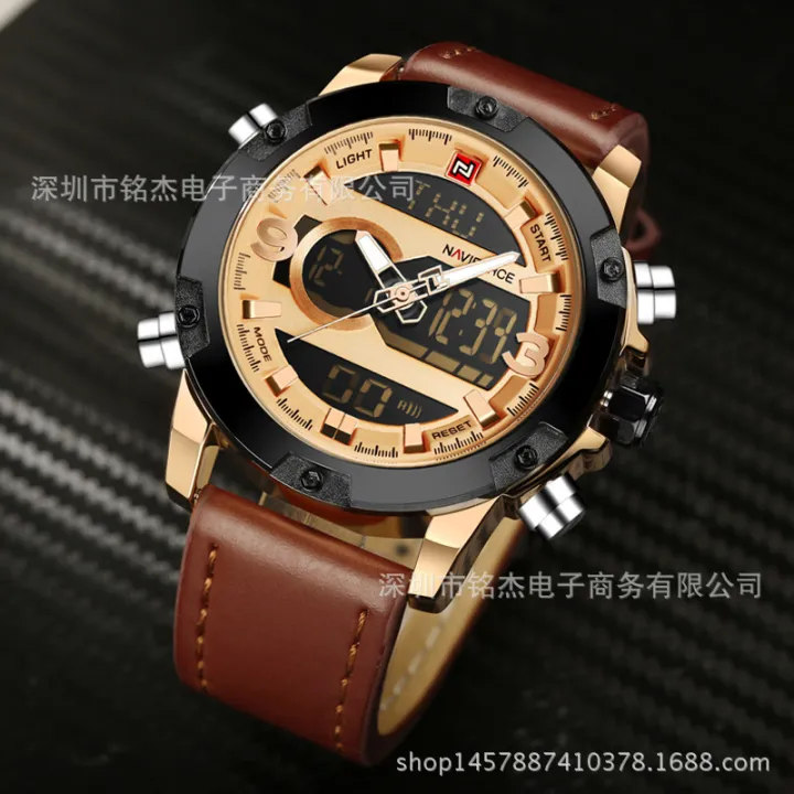 NAVIFORCE%20Leading%209097%20Hot%20selling%20Men's%20Watch%20Sports%20Waterproof%20Dual%20Display%20Multifunctional%20Quartz%20Watch%20Men's%20Watch%20-%20Image%203