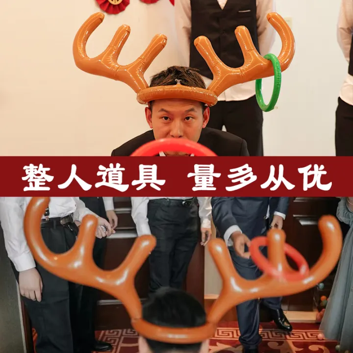 Deer%20Horn%20Ring%20Game%20Card%20Props%20Wedding%20Door%20Blocking%20and%20Trick%20the%20Groom%20with%20Small%20Photo%20Creativity%20Guangzhi%20-%20Image%204