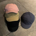 Short brim casual solid color cap men's and women's retro versatile american small brim hat street hip hop japanese tide baseball cap. 