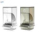 Bird Feeder Sturdy Clear Food Container for Canary Cockatiel Budgies transparent.