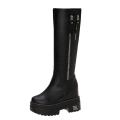 below the Knee Boots Women2022New Boots Dr. Martens Boots Thick Bottom Height Increasing Insole Small Tall Knight Boots. 