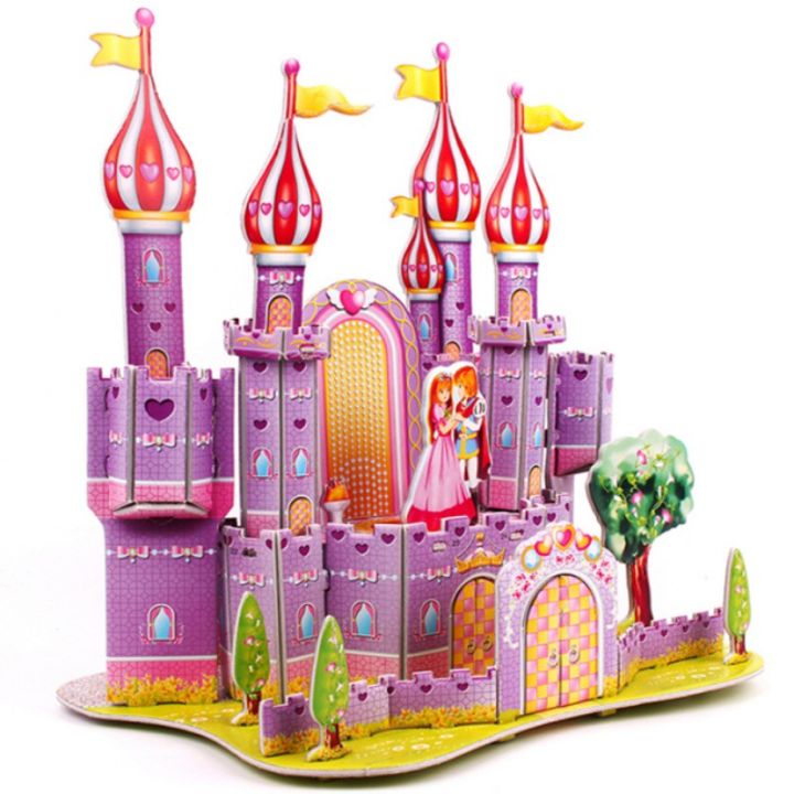 3D%20DIY%20Puzzle%20Jigsaw%20Baby%20Toy%20Kid%20Early%20Learning%20Castle%20Construction%20Pattern%20-%20Image%205