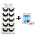 False Eyelashes Natural Long Eye Lashes Extension Makeup Professional Faux Eyelash-5 Pair With Eyelash Glue - Eyelash. 