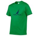 Summer New NAUTICA Fashion Print Men's Casual Sports Street Short-Sleeved Round Neck Oversized Men's T-Shirt 2023 Brand.