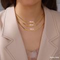(New)kyrim tainle Teel nake chain necklace for women men minimalit gold color choker neck chain 2022 trend jewelry gift hot. 