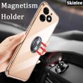 Phone case For infinix Hot 40i Back cover Ring Holder Ultra Thin Transparent Car Navigation Soft Silicone Clear cover For infinix Hot40i 4G Cover cases. 