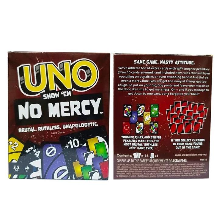 Mattel%20Games%20UNO%20NO%20MERCY%20Card%20Game%20for%20Family%20Night%20Featuring%20Tv%20Show%20Themed%20Graphics%20and%20a%20Special%20Rule%20for%202-10%20Players%20-%20Image%204