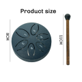 Rain Drum for Outside, Steel Tongue Drum 6 Notes 3 Inches Blue.