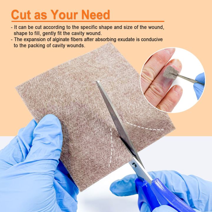 5pcs%204x4%20Silver%20Calcium%20Ag%20Alginate%20Wound%20Dressing%20Soft%20and%20Absorbent%20Dressing%20Gauze%20for%20Wound%20Care%20-%20Image%204