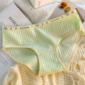 Pure cotton underwear for women breathable pure cotton crotch mid waist minimalist girl Ladies Underpant. 