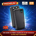 Vendens VD-PB042 20000mAh Power Bank 1 Type-C Input 2 10W USB Output LED Indicator Safety Protection Ven-Dens Powerbank oreginal.