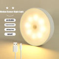 LED PIR Motion Sensor Light Rechargeable Small USB Night Llight Bedroom Night Light Kitchen Cabinet Light Children's Night Light Rechargeable Small USB NightLlight.