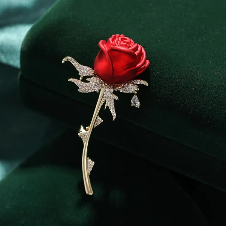 Rose%20brooch%20in%20Halloween%20crown%20Women's%20brooches%20party%20pins%20Badge%20for%20girls%20Light%20proof%20-%20Image%203