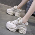 New Shoes2023Popular Women's Summer Mesh Surface Clunky Sneakers Thick Bottom All-Match Small High-Looking Casual Sneakers.