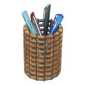 Wooden Round Pen Holder- ICPH-005.