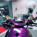 20/30/40/50cm*152cm Glossy Purple Crystal Forged Carbon Fiber Vinyl Film Motorcycle Stickers Decals Auto Accessories Wrap Foil.