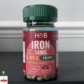 Holland & Barrett Iron 14mg & Vitamin C 80mg 90 Tablets Energy Immunity Vegan UK. 