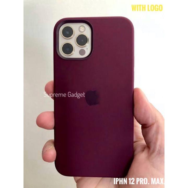 Iphne-12 pro max এর জন্য সেমি {6.7} অফিসিয়াল সিলিকন কেস