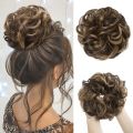 Synthetic Hair Bun Extensions Messy Curly Elastic Hair Scrunchies Hairpieces Synthetic Chignon Donut Updo Hair Pieces for Women. 