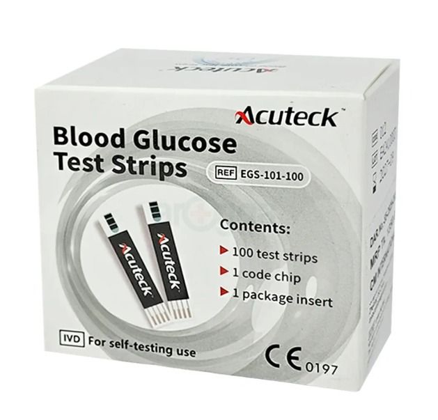 Acuteck Blood Glucose Test Strips 50/100's Pack