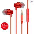 Universal 3.5mm Wired Headphones In-Ear Music Sports Stereo Earphones Noise Canceling Headphone Headset With Microphone Creek. 