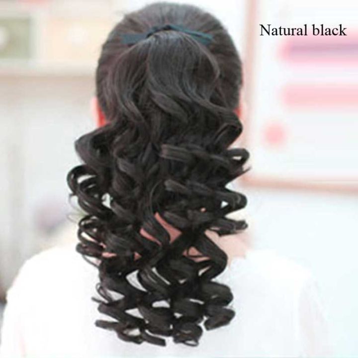 Curls%20Synthetic%20Clip%20In%20Ponytail%20Hair%20Extension%20Heat%20Resistant%20Pony%20Tail%20Fake%20Hair%20Ponytail%20Hairpiece%20-%20Image%209