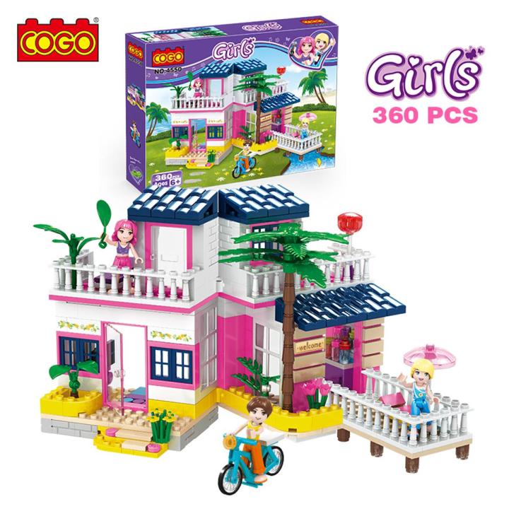 COGO 360 PCS Educational ABS Plastic House Building Blocks