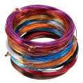 12 Rolls Assorted Colors Aluminium Craft Wire for DIY Craft, 1 mm in Diameter 5 Meters Long. 
