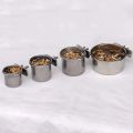 【Upgrade Your Style】 Pet Birds Hanging Cage Bowl Dish Anti-turnover Stainless Feeding Food Feeder Parakeet Lovebird. 