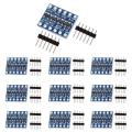 10Pcs 4 Channel IIC I2C Logic Level Converter Bi-Directional Module 3.3V to 5V Shifter for Arduino (Pack of 10).