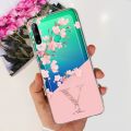 For Huawei Y7p Case Y7P Y 7P 2020 ART-L29 ART-L28 Fashion Letter Soft Silicone TPU Shockproof Phone Back Cover.
