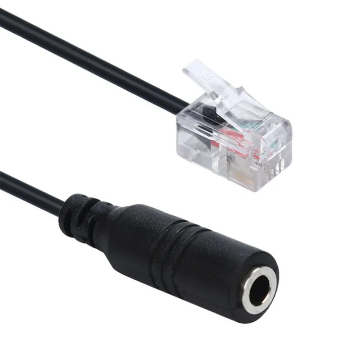 1PC%20Phone%20Adapter%20rj11%20to%203.5%20female%20Adapter%20Convertor%20Cable%20PC%20Computer%20Headset%20Telephone%20-%20Black%20-%20Image%203