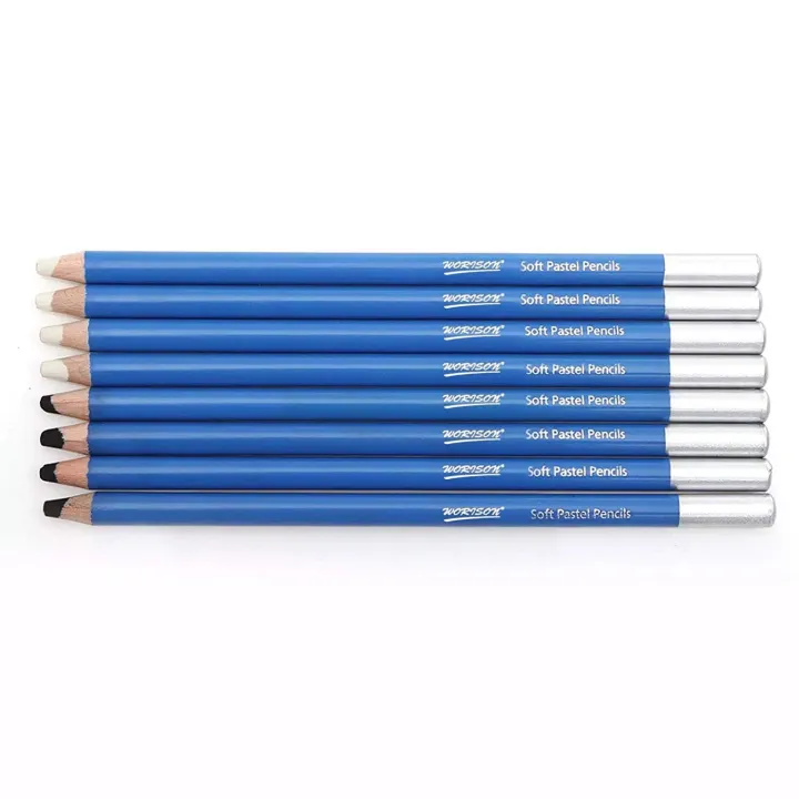 WORISON%20Artist%20Black%20&%20White%20Pastel%20Pencil%20Set%208%20Pcs%20for%20Sketching%20&%20Shading%20-%20Image%207