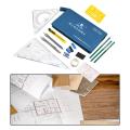 Geometry Math Set with Shatterproof Storage Box Geometry Tools for Architectural Drawing Civil Engineering Students Study Office. 