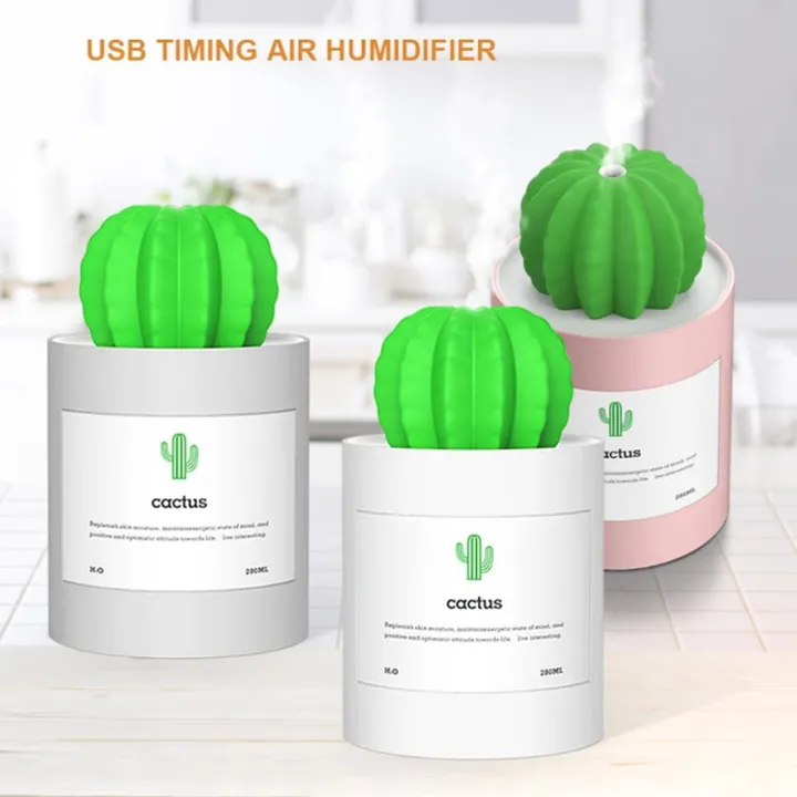 USB%20Air%20Humidifier%20Cactus%20Timing%20Aromatherapy%20Diffuser%20280Ml%20,White%20-%20Image%205
