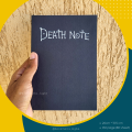 Death Note Medium Notebook (7.9"*5.4" A5 size) - Notebook/sketchbook/sketchpad for drawing, sketching, writing with classic look.