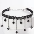 Goth Black Velvet Choker Necklaces Gothic Style Rope Women Neck Decoration Chocker Jewelry on Girl Neck Accessories.