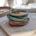 Handwoven Colombia Bracelet Wholesale Cloth Braided Bracelets for Women Men Boho Hippie Uni Jewelry Adjustable Rope Pulseras.