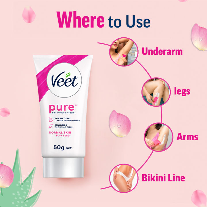 Veet%2050gm%20Normal%20Skin%20Hair%20Removal%20Cream%20for%20Body%20&%20Legs,%20Freshest%20Smell%20with%20Organic%20Aloe%20Vera%20and%20Rose%20Extract,%20Dermatologically%20Tested%20Dermatologically%20Tested%20-%20Image%207