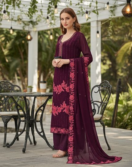 Indian%20Excellent%20Georgette/Jorjet%20Unstitched%20Embroidery%20and%20Karchupi%20Comfortable%20Salwar%20Kameez%20Three%20Piece%20for%20Women%20Shalwar%20Kamiz%20%5B3%20piece%5D%20-%20Image%202