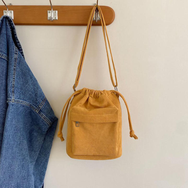 Fashion%20Drawstring%20Shoulder%20Bag%20Portable%20Casual%20Lightweight%20Corduroy%20Handbag%20Bucket%20Bag%20for%20Daily%20Use%20Streetwear%20Women's%20Accessories%20Fashionable%20Outings%20Essentials%20Carrier%20-%20Image%205